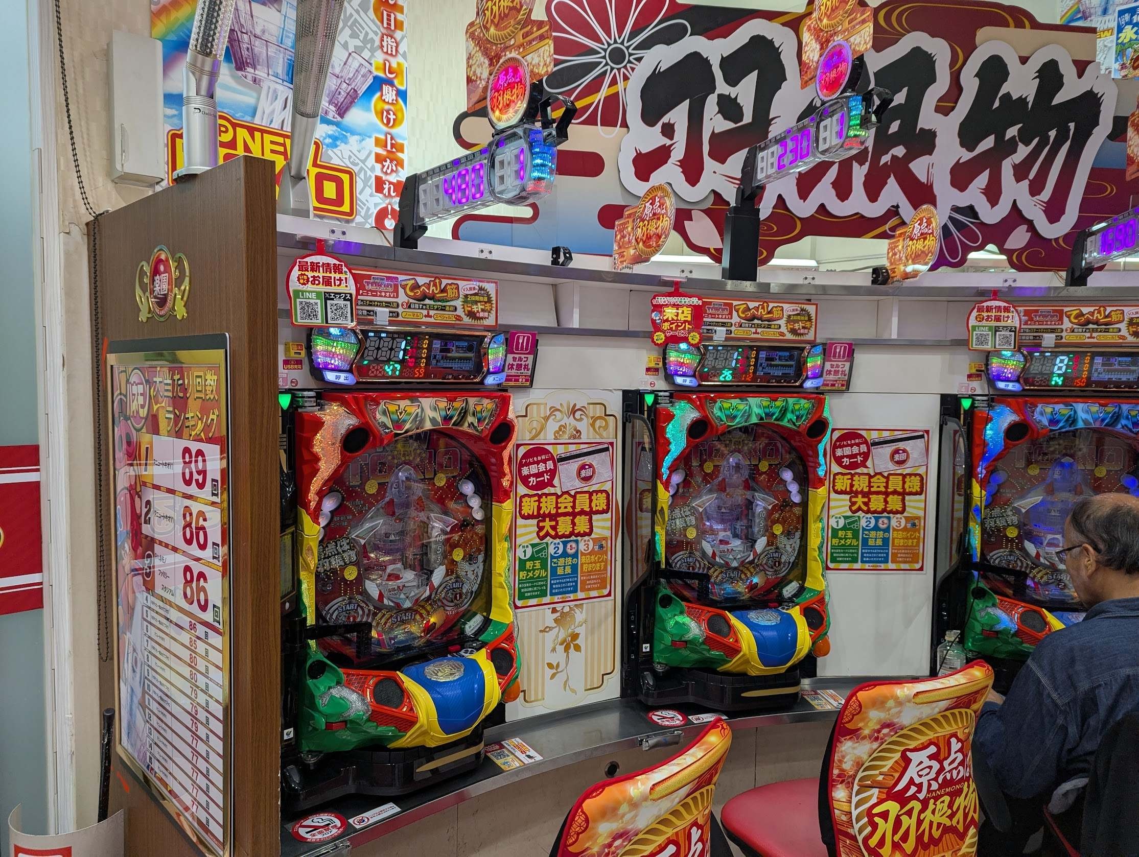 羽根物・デジパチコーナーの遊技環境