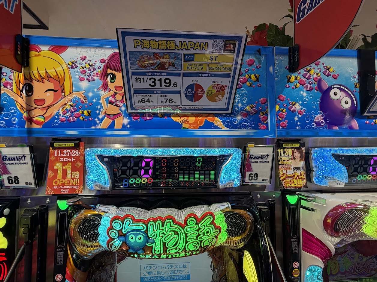 ガイアネクスト東小金井店 - パチンコ機種