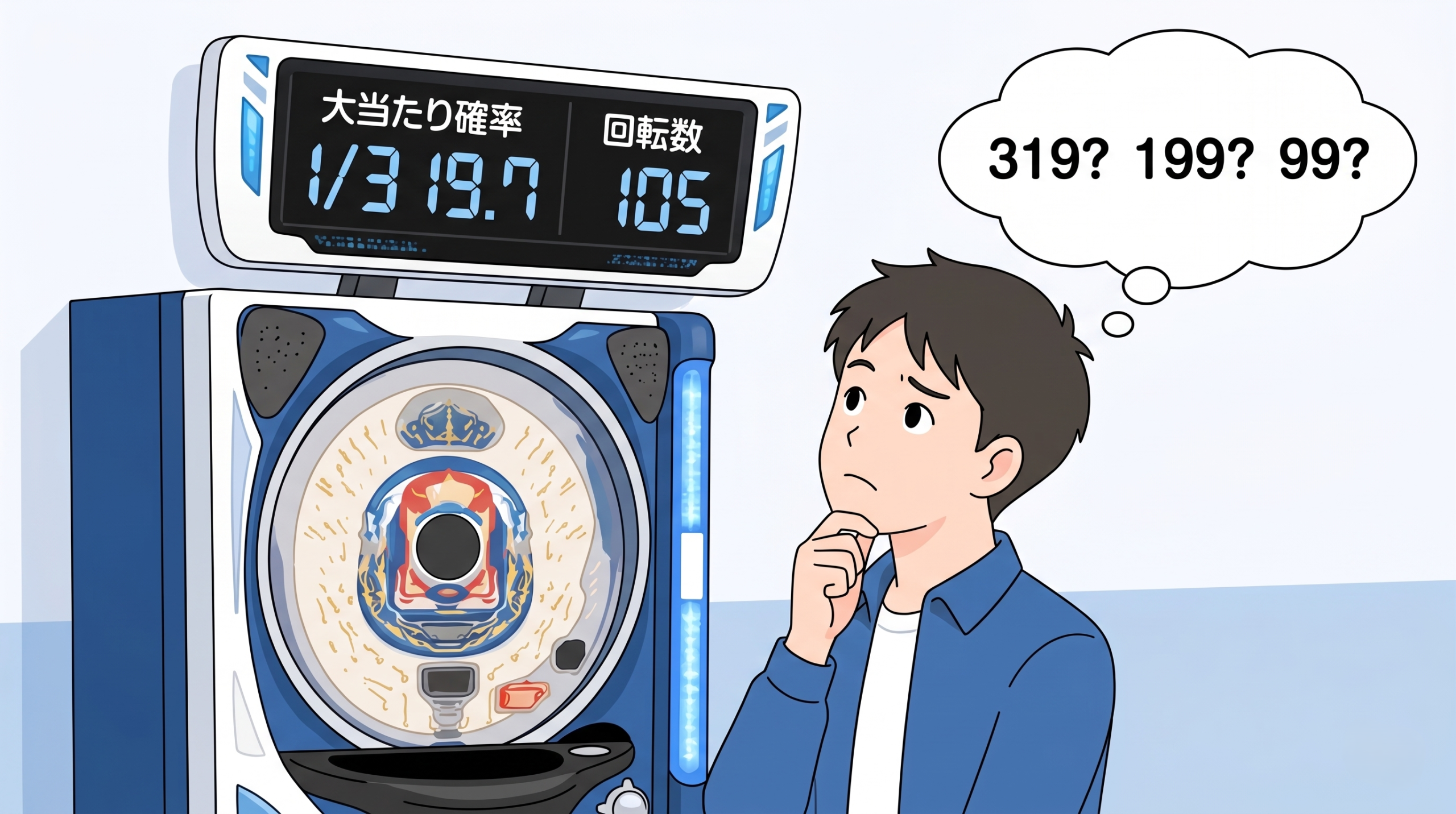 パチンコの当たる確率を初心者向けに徹底解説 1/99から1/319までの違いと選び方